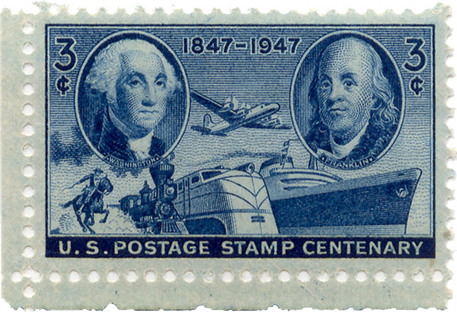 1947 3 cent anniversary stamp Scott #947